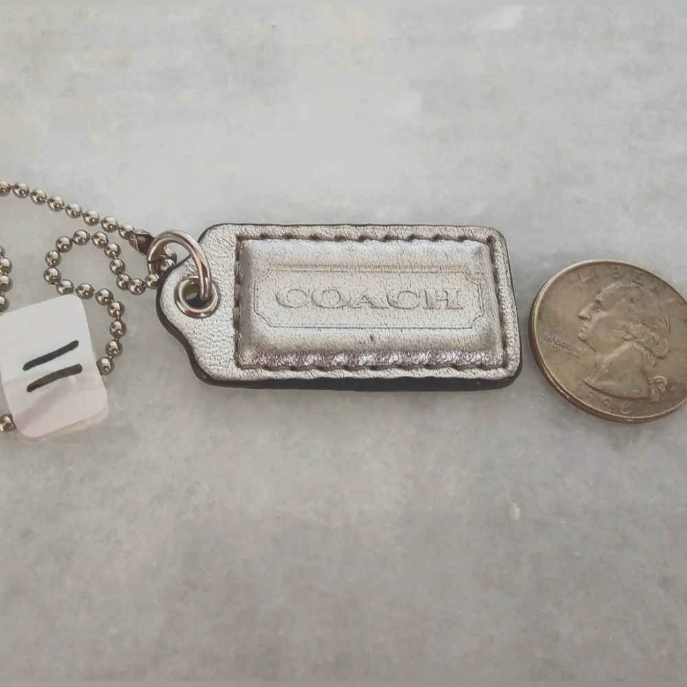 Coach Leather Hang Tag
